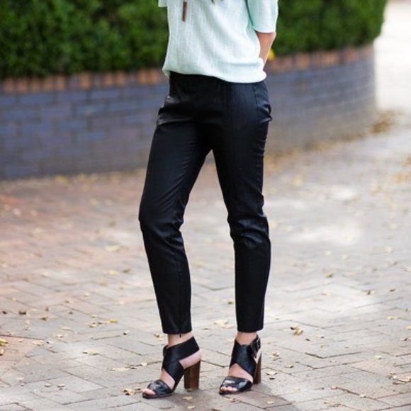 🇫🇷 PROMOD satin-like black pants size EUR 38 - Picture 10 of 12